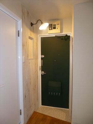 シャビーシックなアクセントウォール